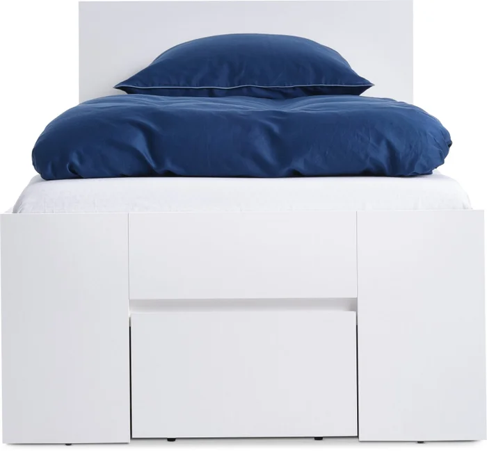 Estructura cama LIMFJORDEN 1 Plaza 90x200 3 cajones blanco en Blanco - Dormitorio, Uruguay | JYSK, vista 2