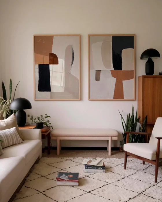 Abstractos Neutros N.4 en Multicolor - Láminas, Uruguay | La Cuadrería, vista 2