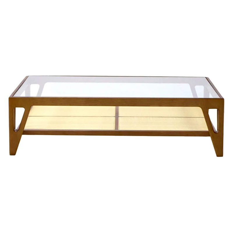 Mesa Ratona Madera-y-vidrio Natural-beige Rosa Natural en Madera natural - Mesas de living, Uruguay | Divino, vista 3