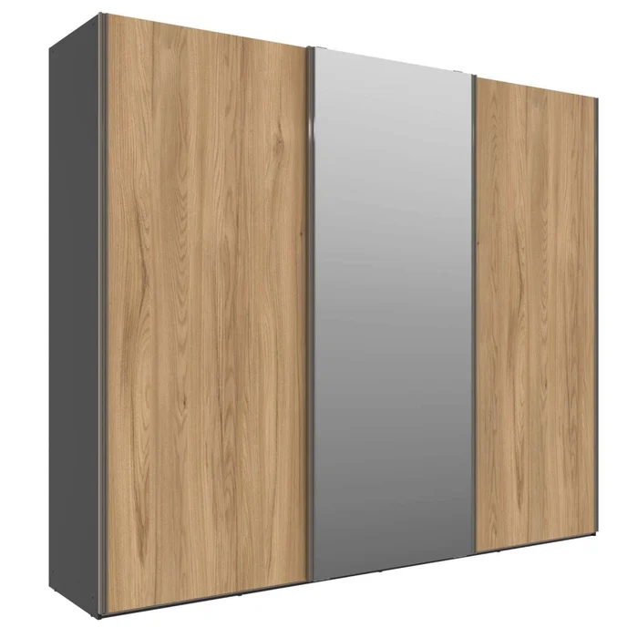 Placard Ropero 3 Puertas Mdf Negro Venetto en NEGRO NATURAL - Roperos y placares, Uruguay | Divino, vista 2