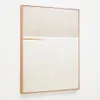 Cuadro abstracto Salin con raya horizontal de lino 80 x 100 cm en Beige - Decoración de pared, Uruguay | Kavehome, vista 1 de 5