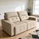 Sofá 2127 Reclinable 2.20m | Respaldo Alto 5 Posiciones | Resortes Pocket + Espuma D28 | Asientos Retráctiles