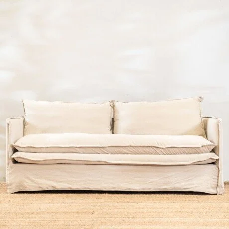Sillón Manu 3 Cuerpos - Beige en Beige - Sillones y sofás, Uruguay | Berna Home, vista 2