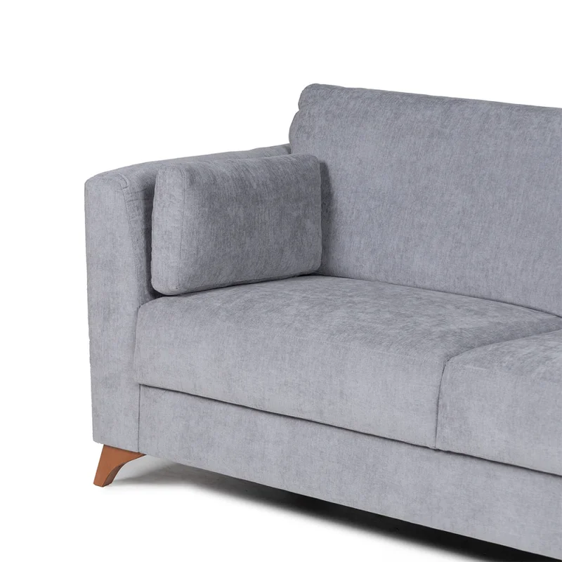 Sofá Capri - Tela Microfibra - 2 cuerpos - Cora 06-153 (Grafito) en Gris - Sillones y sofás, Uruguay | Nyr, vista 5