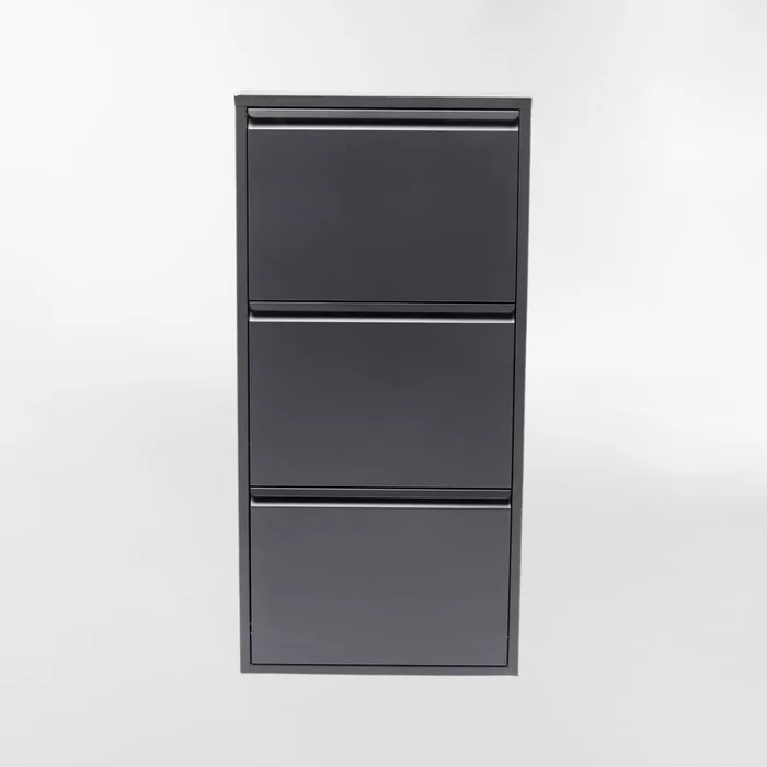 ZAPATERA CARUSO 3 PLUS Negro en Negro - Butacas, banquetas y puffs, Uruguay | Viasono, vista 3