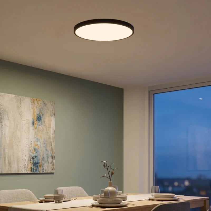 Panel LED Merlina Negro Ø60CM 48W en Negro - Lámparas colgantes, Uruguay | Serlux, vista 3