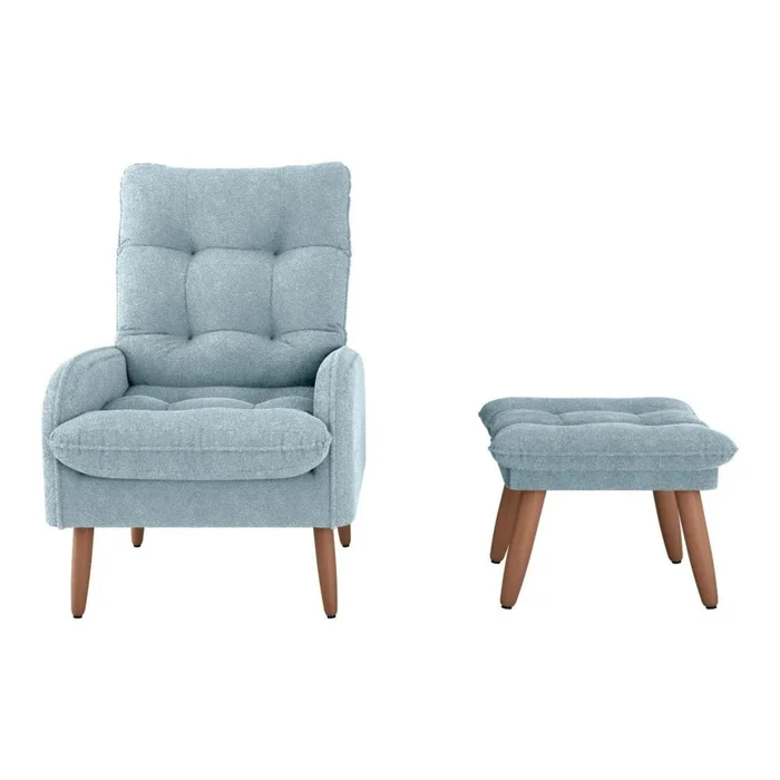Kit Poltrona + Puff Relax - Azul en Azul - Sillones y sofás, Uruguay | Ecowood, vista 3