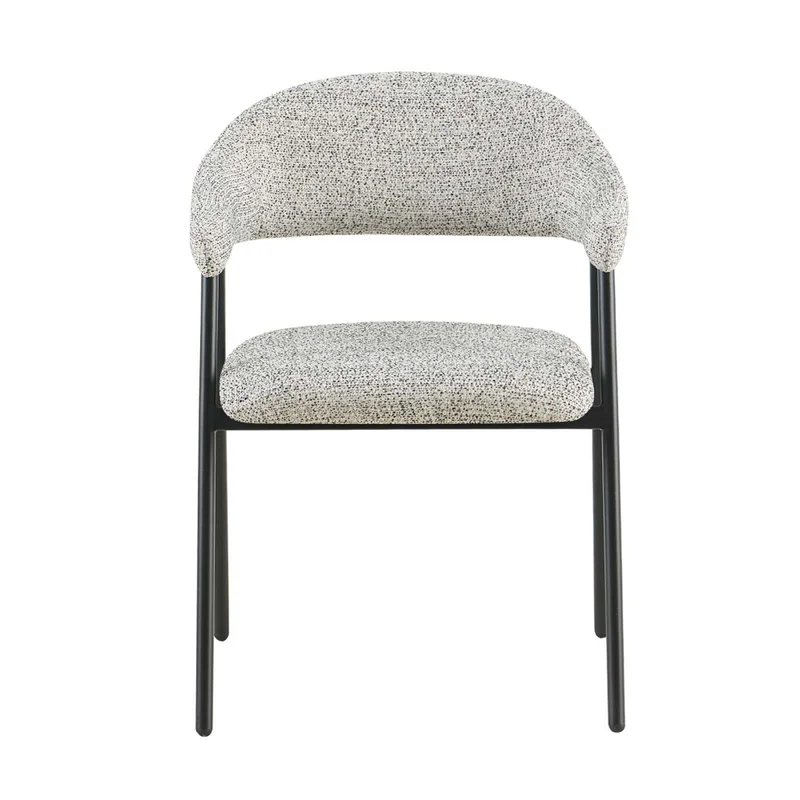 Silla De Comedor Metal-y-tela Gris Camelia en Gris - Sillas, Uruguay | Divino, vista 3