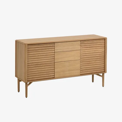 Aparador Lenon - 152 x 86 cm de madera maciza y chapa de roble en Madera natural - Aparadores y recibidores, Uruguay | Kavehome