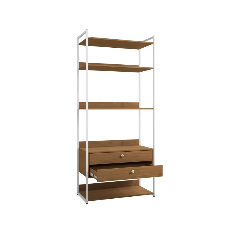 Combo Closet Abierto Modular P49 y P50 - Linea Industrial en Madera natural - Roperos y placares, Uruguay | Balton, vista 14