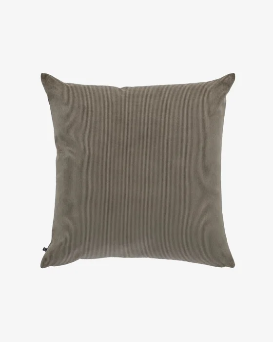 Almohadón Namie 60 x 60 cm pana - gris oscuro en Amarillo - Textiles, Uruguay | Kavehome