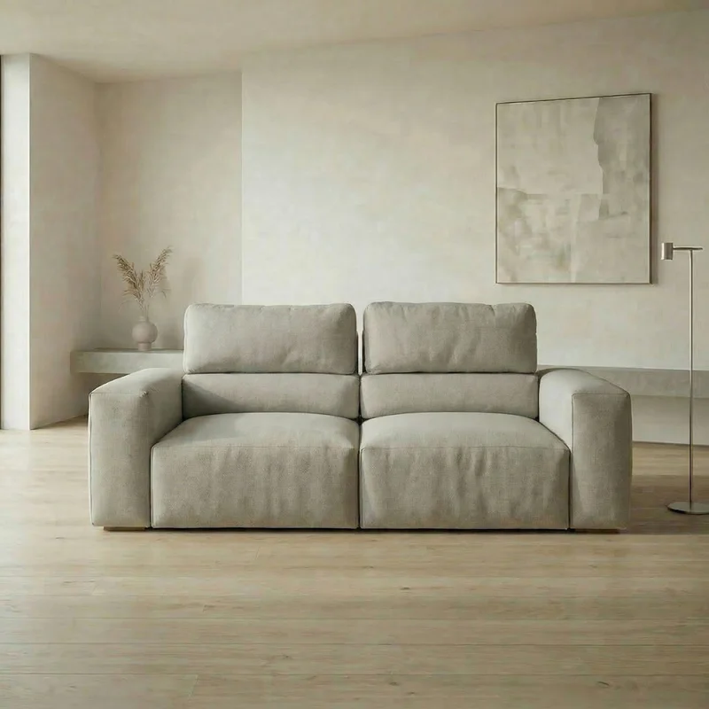 Sofá Cártago (Retráctil) - Tela Microfibra - 3 cuerpos - FX4-10 (Beige) en Beige - Sillones y sofás, Uruguay | Nyr, vista 5