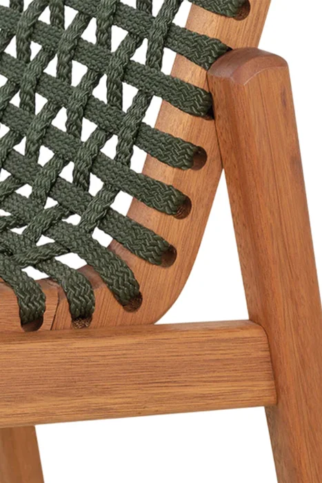 SILLA TRACO CUERDA VERDE 56x62x85CM JATOBA en natural y - Muebles para el exterior, Uruguay | Vinibel, vista 5