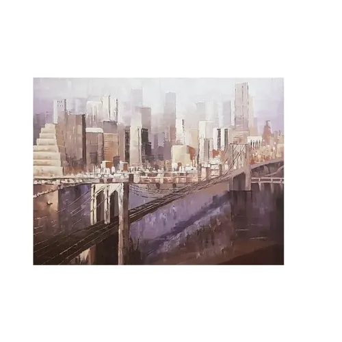 Oleo Decorativo Puente en Ciudad en Oleo Decorativo Puente en Ciudad - Decoración de pared, Uruguay | Finkel
