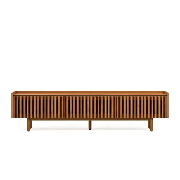 Rack de TV Dune Ripiado 2.2 - Línea Nevada - Marrón en Madera natural - Muebles para TV, Uruguay | Ecowood, vista 4
