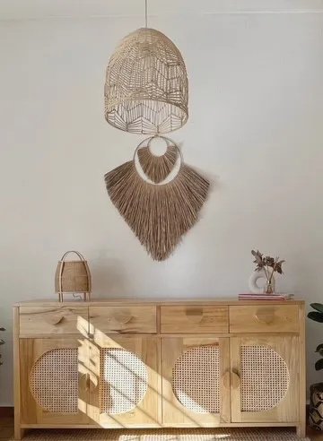 Aparador medialuna con esterilla de Viena - Decoración, Uruguay | Decoramuss