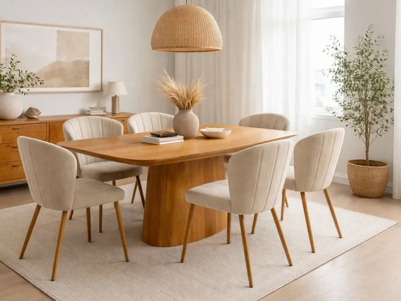 Mesa DAYNA Natural 1.80 m en Madera natural - Mesas de comedor, Uruguay | Finkel, vista 3