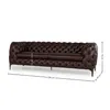 Sofá Rembrandt - Cuero Advanced - 3 cuerpos - Havana - (Preventa) en Marrón - Sillones y sofás, Uruguay | NYR, vista 6 de 6