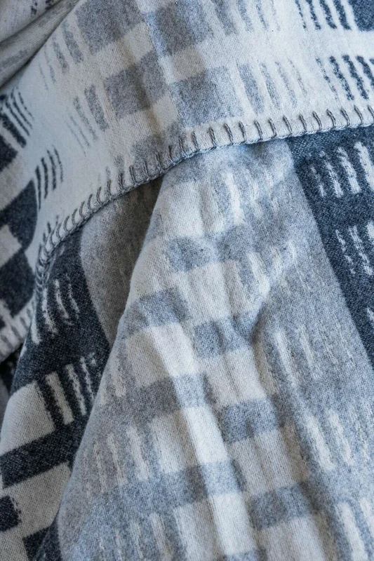 MANTA AUSTRIACA GEOMETRY - GRISES en Gris - Textiles, Uruguay | La Iberica, vista 4
