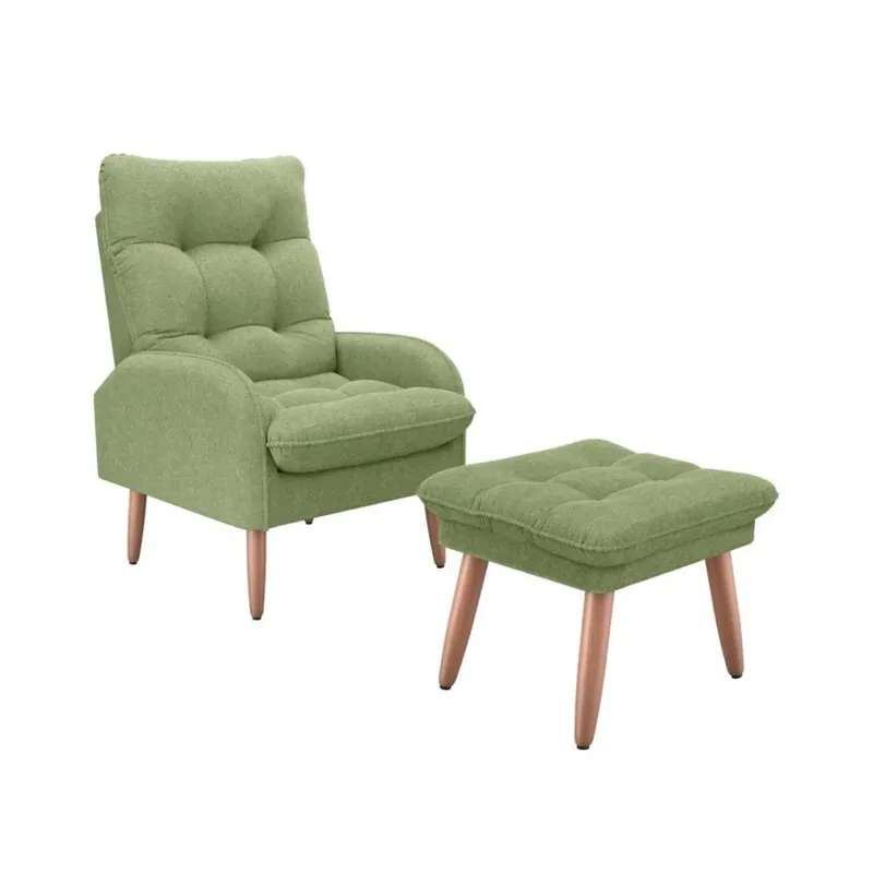 Kit Poltrona + Puff Relax - Verde en Verde - Sillones y sofás, Uruguay | Ecowood
