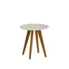Mesa Lateral Classic - Off White y Natural en Blanco - Mesas de arrimo, Uruguay | NYR, vista 2 de 2