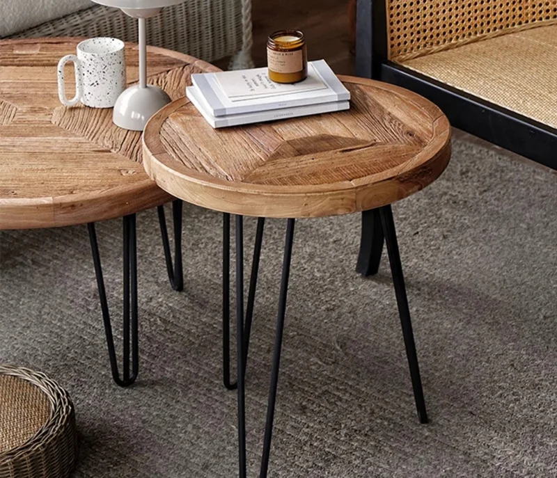Mesa madera redonda KENYA en Madera natural - Mesas de living, Uruguay | Simple Deco, vista 5