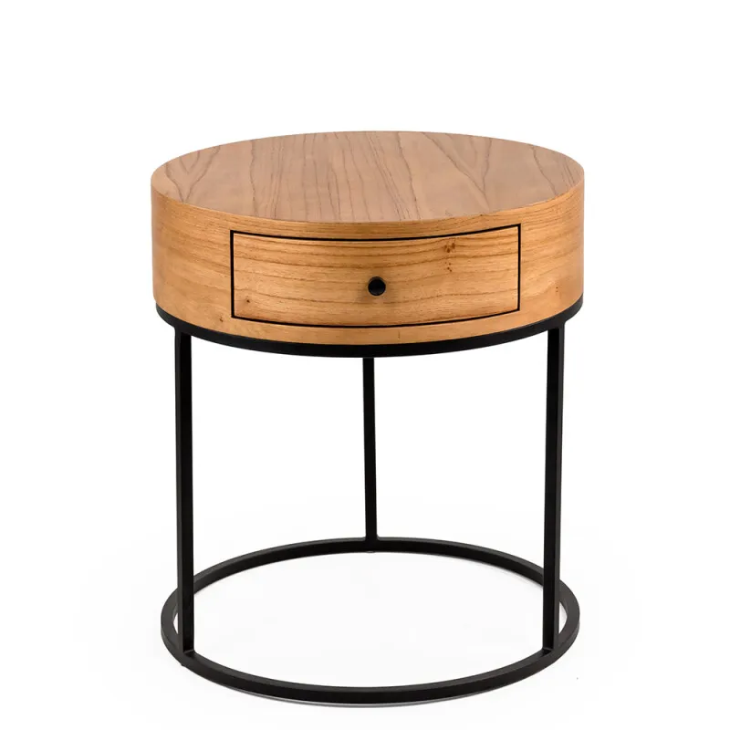 MESA DE LUZ PETRA CINAMOMO 51X51X54H - Mesas de luz, Uruguay | Vinibel