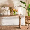PIE DE CAMA / MESA ANGOSTA / BANCO OLMO NATURAL - 1.10 X 0.35 MTS en Madera natural - Butacas, banquetas y puffs, Uruguay | La Iberica, vista 12 de 19