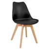 Silla De Comedor Polipropileno-y-madera Negro Estilo Eames en Negro - Sillas, Uruguay | Divino, vista 2 de 3