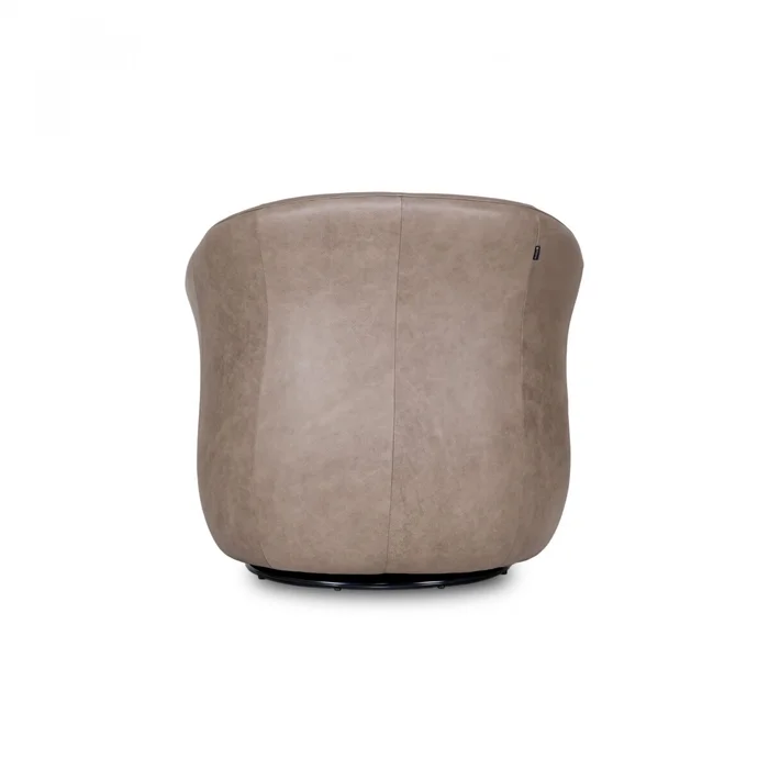 Butaca Giratoria 1 Cuerpo Air Vintage - 100% Cuero - Mushroom en Beige - Butacas, banquetas y puffs, Uruguay | Rústico Hogar, vista 5