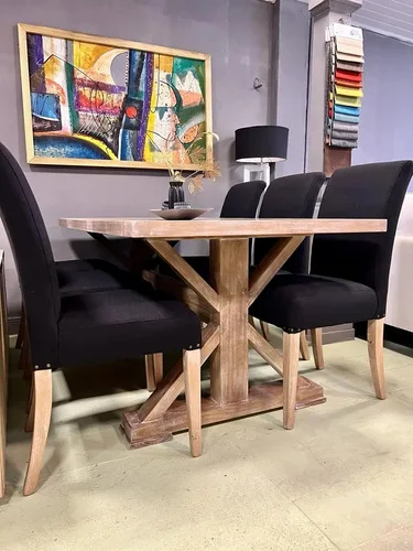 Juego De Comedor Madera Ozark Jamaica Con 6 Sillas De Vestir A Eleccion en A Eleccion - Mesas de comedor, Uruguay | Ozark Home, vista 2