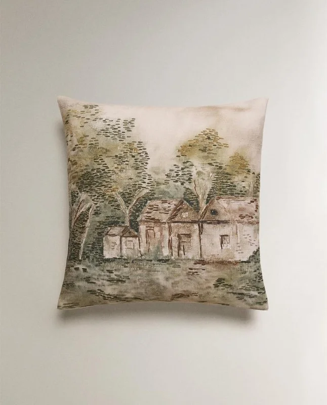 FUNDA COJÍN ESTAMPADO PAISAJE - Textiles, Uruguay | Zara Home, vista 3