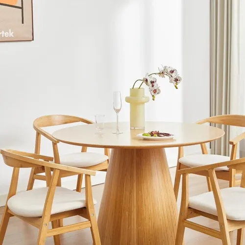Mesa Sicilia en Madera natural - Muebles, Uruguay | Uruguay Bamboo