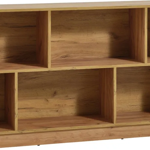 Librería MOSBJERG 6 estantes color roble en Madera natural - Bibliotecas, Uruguay | JYSK