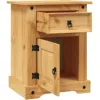 Mesa de Luz 1 P/1 C Cera LINEA CORONA MADERA - Mesas de luz, Uruguay | Que Sal Muebleria, vista 2 de 11
