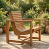 Sillón curvo 1 cuerpo exterior — Serra Amoblamientos en Madera natural - Muebles para el exterior, Uruguay | Serra Amoblamientos, vista 1 de 5