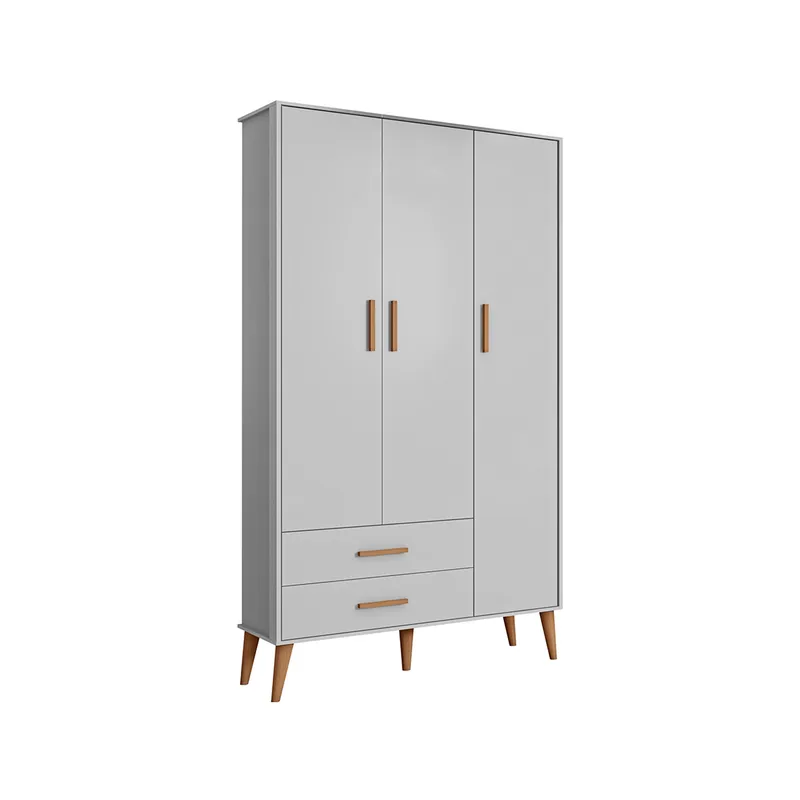 ROPERO ZOE 3 PUERTAS - 23A OFF WHITE ACETINADO 333898728 - Roperos y placares, Uruguay | Rosas Hermanos