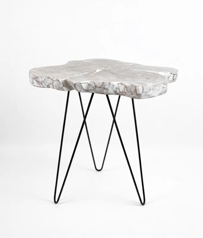 Mesa Lateral Liberté White Wash - Color Unico en Multicolor - Sillones y sofás, Uruguay | Indian