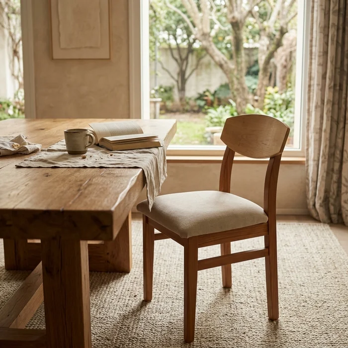 Silla Zen en Madera natural - Sillas, Uruguay | Diseno Montevideo, vista 4