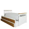 Cama marinera - 1 Plaza - Blanco/Nogal TOTA 006 en Multicolor - Dormitorio, Uruguay | Rústico Hogar, vista 1 de 3