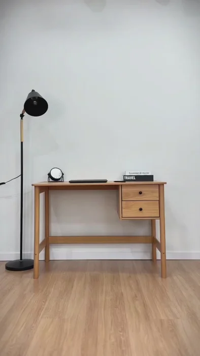 Escritorio 110cm Apama - Madera Maciza en Madera natural - Escritorios y sillas de escritorio, Uruguay | Balton, vista 3