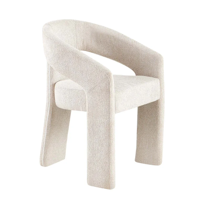 Silla De Comedor Tela Marron Jazmín en Beige - Sillas, Uruguay | Divino, vista 3