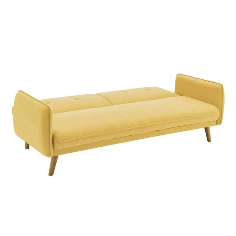 Sillón Cama Mìa en Tela - Mostaza en Amarillo - Sillones y sofás, Uruguay | Ecowood, vista 3