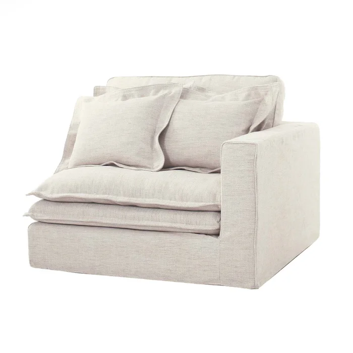 Sofá Modular Más De 4 Cuerpos Tela-premium Natural-beige Lazy Natural en Madera natural - Sillones y sofás, Uruguay | Divino, vista 2