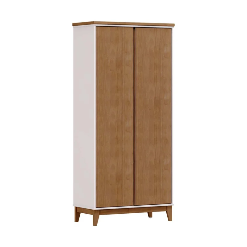Placard 2 Puertas Mdf-y-madera Marron Adaku 2.0 en CASTAÑO/BLANCO - Roperos y placares, Uruguay | Divino, vista 4