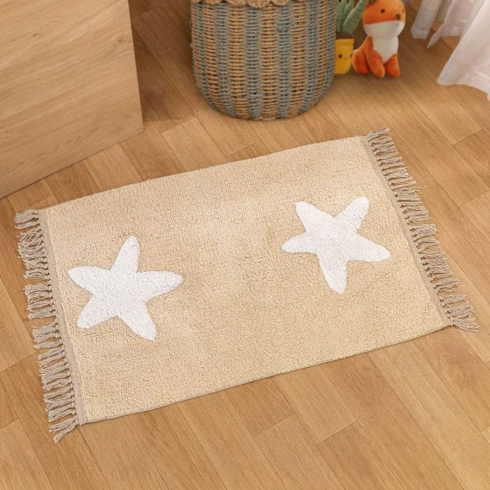 Alfombra de Dormitorio Estrellas en Beige - Textiles, Uruguay | Arredo