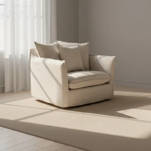 Loveseat Funda Desmontable 1 Cuerpo Tela-premium Natural-beige Bahama Natural en Beige - Sillones y sofás, Uruguay | Divino