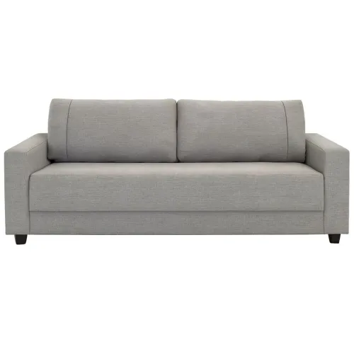 Sofa 3 cuerpos tela tramada gris con puntos negros y crudos. en Gris - Sillones y sofás, Uruguay | Champagne Home