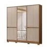 Ropero Placard Dormitorio 10 Puertas 4 Cajones Con Espejo en CARVALHO / FENDI - Roperos y placares, Uruguay | Soy Hogar, vista 3 de 10