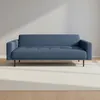 Sofá Cama 2 Cuerpos Tela Azul Hugo en Azul - Sillones y sofás, Uruguay | Divino, vista 1 de 7